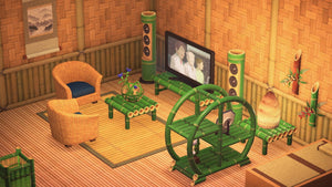 Bamboo-Themed Studio Apartment