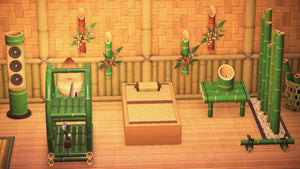 Bamboo-Themed Studio Apartment