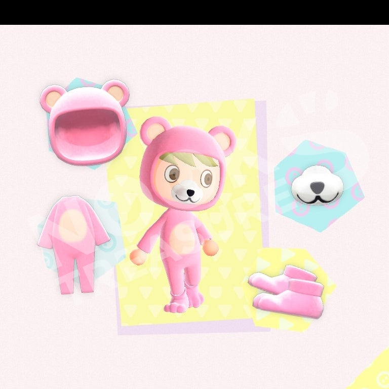 Bear Outfit (Pink)
