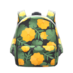 Botanical-Print Backpack