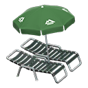 Load image into Gallery viewer, Beach Chairs With Parasol
