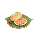 Salmon Bagel Sandwich