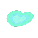 Turquoise Heart Rug