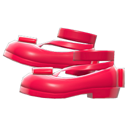 Shiny Bow Platform Shoes