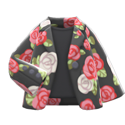 Rose-Print Jacket