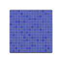 Blue Mosaic-Tile Flooring