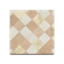 Brown Argyle-Tile Flooring