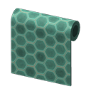 Green Honeycomb-Tile Wall