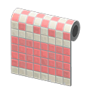 Peach Two-Toned Tile Wall