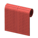 Red Perforated-Board Wall