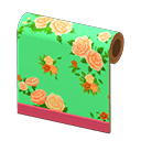 Retro Flower-Print Wall