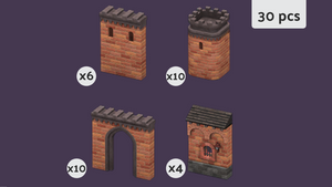 Build a Castle Kit 3 (Brown)