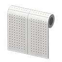 White Perforated-Board Wall